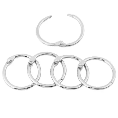 20x Metal Hinged Ring Book Split Key Rings Album Scrapbook 30mm • $8.53