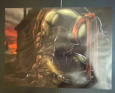 Teenage Mutant Ninja Turtles Michelangelo Defeated Poster 18x23.5 Inches • $19.99