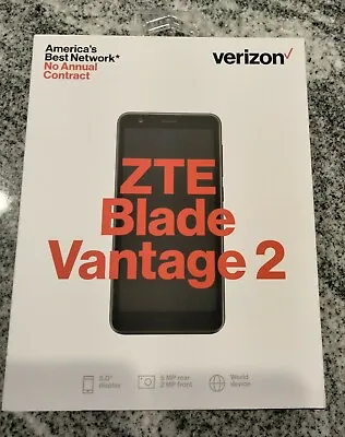 ZTE Blade Vantage 2 - 16GB - Black (Verizon Wireless) Prepaid Smartphone Sealed • $49.99
