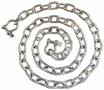 4 Foot Stainless Steel 316 Anchor Chain 1/4  (6mm) By 4 Foot With 2 Shackles  • $27.89