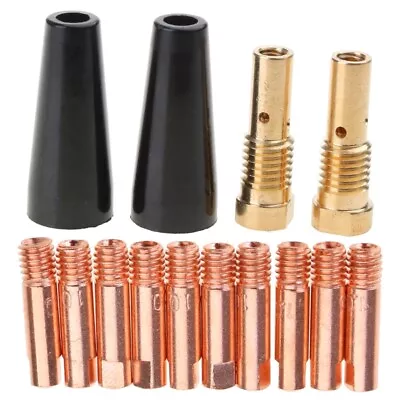 MIG Welding Kit Flux Cores Gasless Nozzle Replacement Welder Brass Welding Tips • £9.11