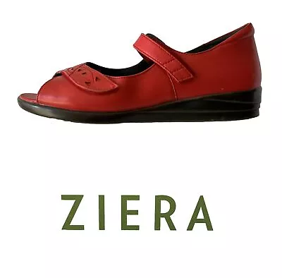 ZIERA ~Left Shoe Only ~ Fab Leather SANDAL Sz 40W (9) VGC RRP $249 (as Pair) • $30