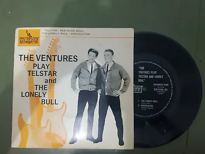 TELSTAR AND LONELY BULL EP By THE VENTURES RARE OZ PRESS US INSTRUMENTAL LIBERTY • $20.87