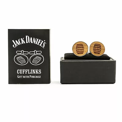 Official Jack Daniel's Whisky Oak Barrels Cufflinks  Boxed Gift • £5.99