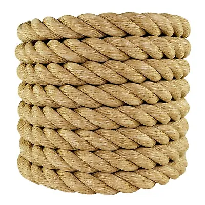 1.5  Un Manila Unmanila Rope 1 1/2  Promanila Tan Poly Cut To Order By The Foot • $2.29