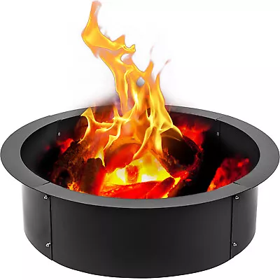 VEVOR 36  42  45  Fire Pit Liner Ring Campfire Ring Above Or In-Ground Outdoor • $113.99