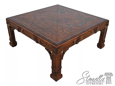 L58365EC: MAITLAND SMITH Chinese Chippendale Paint Decorated Coffee Table • $2395