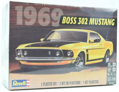 Revell 1969 Boss 302 Ford Mustang 1/25 Scale Plastic Model Car Kit 85-4313 • $19.99