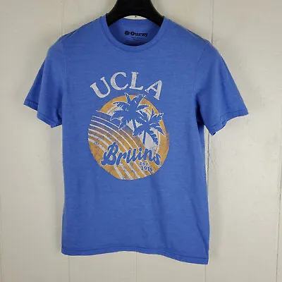 UCLA Bruins Shirt Mens Small Blue Graphic Logo Crew Neck Short Sleeve Stretch • $11.27