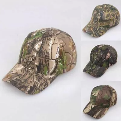 Men Women Camouflage Adjustable Cap Camo Baseball Hunting Fishing Army Sun Hat • $15.96