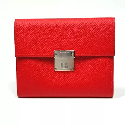 HERMES Business Card Holder Pass Case Click Mini Verso Bicolor Card Case Unused • $1945