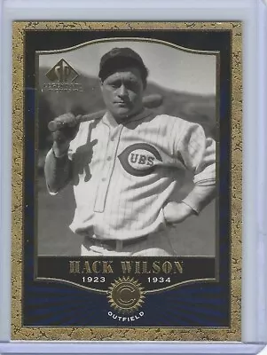 Hof  Hack Wilson   2001  Upper Deck Sp Ledgendary Cuts  #22   Cubs • $1.49