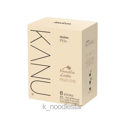 [Maxim]KANU Vanilla Latte Rich Neat Coffee Korean Original Beverage 17.3 G × 8 T • $25.99