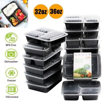 20-60pcs Bento Box Meal Prep Containers Food Containers With Lids Microwavable • $14.98