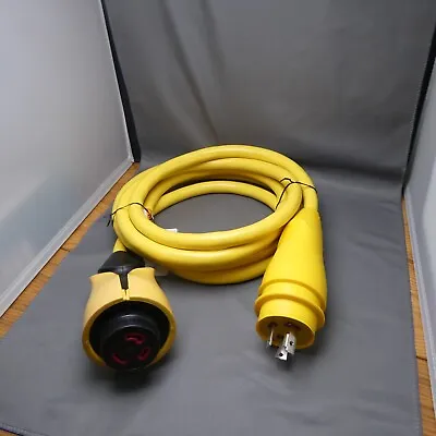 Afi Marinco Shore Power Cord Set 30 Amp 125 Volt 12 Feet Yellow CS30-12 • $59