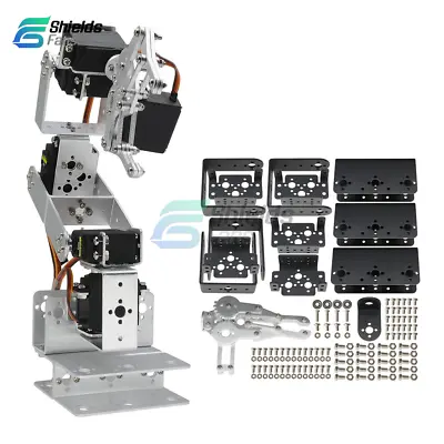 $51.71 • Buy 6DOF Mechanical Robotic Arm Clamp Claw Mount  Aluminium Robot Kits Set