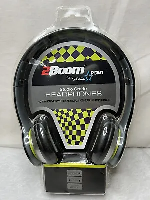 2Boom For Star Point Studio Grade Headphones Lime Green Sealed New • $9.99
