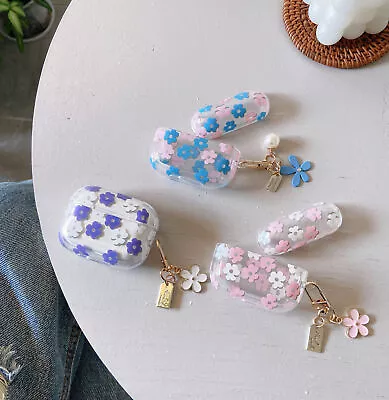 $17.99 • Buy Cute Flower Cover Shell Keychain Skin For Apple AirPods Pro 2nd / 3 / 1&2 Case