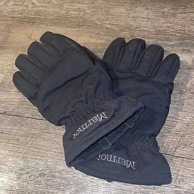 Marmot Gloves Black Size Small Fleece Lined Adult￼ Winter Snow • $12.95