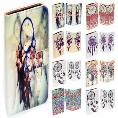 For Samsung Galaxy Note Series Dream Catcher Print Flip Case Wallet Phone Cover • $13.98