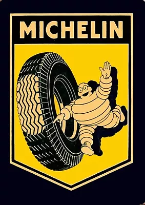 MICHELIN Garage Rustic Look Vintage Tin Signs Man Cave Shed & Bar AU SELLER • $10