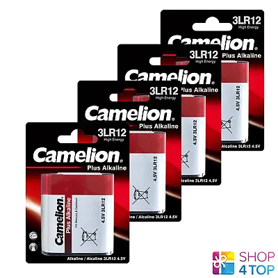 £13 • Buy 4 Camelion 3LR12 Plus Alkaline Batteries 4.5V 3000mAh 1BL 2027 New