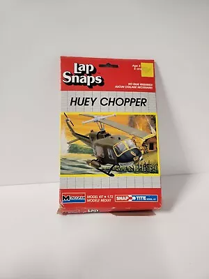 Huey Chopper Lap Snaps Monogram Snap-Tite Model Kit NEW 1:72 Scale 1989 • $19.94