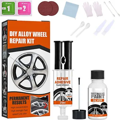 $10.99 • Buy Universal Alloy Wheel Rim Scratch Repair Kit For Car Scratch Fix Quick