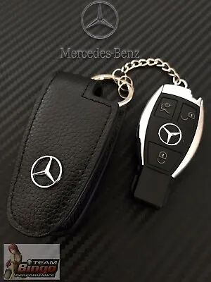 $24.99 • Buy Mercedes Benz & AMG Perfect Fit Leather Key Case Key Fob Holder AUD Stock 🇦🇺