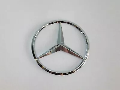 New For Mercedes Chrome Star Trunk Emblem Badge 90mm • $9.99