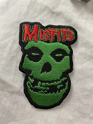 Misfits Crimson Ghost Skull Embroidered Patch Band Green Red • $3