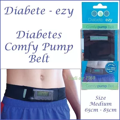 Diabete-Ezy Ezy View Comfy Pump Insulin Pump Belt Size Medium 65cm-85cm NEW • £19.99