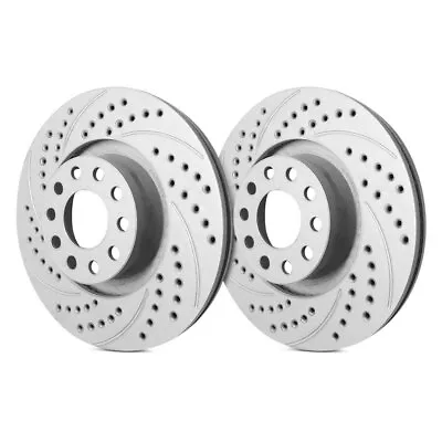 For Mazda Miata 94-05 Double Drilled & Slotted 1-Piece Front Brake Rotors • $172.60