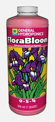 $30.70 • Buy General Hydroponics FloraBloom 1 Qt. Plant Nutrients 0-5-4 High Yields HGC718010