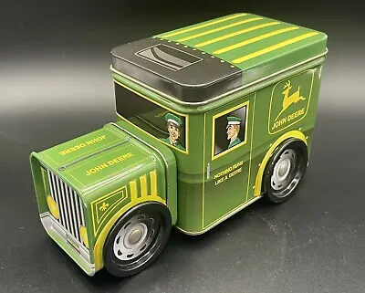John Deere Green Tin Delivery Truck Working Wheels With Deer Landing Logo • $12.95