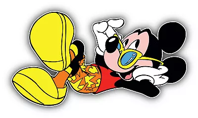 Mickey Mouse Cartoon Relax Sticker Bumper Decal - ''SIZES'' • $3.75