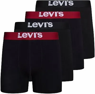 Levi's Mens Stretch Boxer Brief Underwear Breathable Stretch Underwear 4 Pack • $17.99