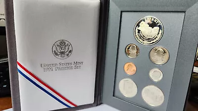 1991-S U.S. Mint Prestige Mount Rushmore Anniversary 7 Coin Set With Box And COA • $42.50