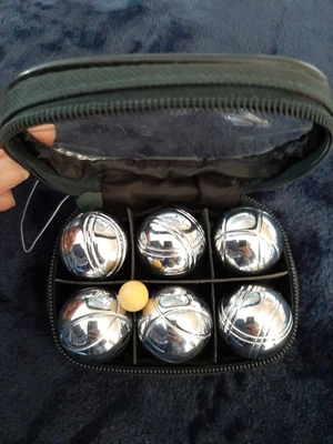 £3 • Buy Vintage Mini Boules Petanque Travel Game With Measuring Contraption!