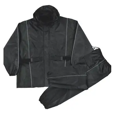 Nex Gen Men's Motorcycle Rain Suit Reflective Piping & Heat Guard SH2225 (2XS) • $68.38