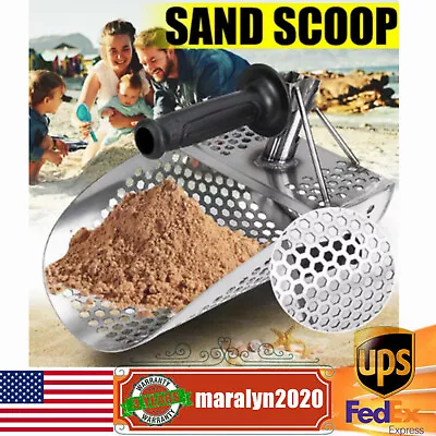 Metal Detector Sand Scoop Sifter - Stainless Steel Beach Sand Shovel Scooper • $52.25