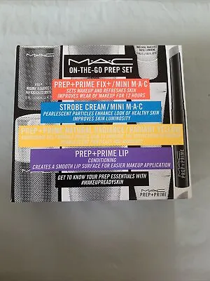 MAC ON THE GO PREP SET Prep+Prime Fix+Strobe CreamPrep+Prime Lip New In Box • $24.96