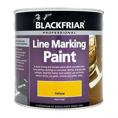 Blackfriar Line Marking Paint - 1L / 2.5L / 5L - White / Yellow • £92.95