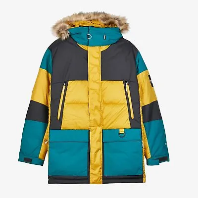 The North Face Vostok Parka Winter Jacket Leopard Yellow Men Size XL NEW 🚚✅ • $599