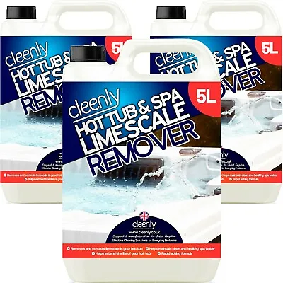 Cleenly Hot Tub Spa Whirlpool Descaler Stop Limescale Prevention Inhibitor 15L • £29.95