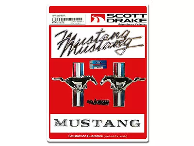 Ford Mustang Badge Emblem Kit 1968 68 289 302 351 5.0 390 Coupe Fastback Convert • $87.63