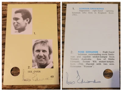 $10 • Buy Rare #Signed# Ross Edwards WSC COLLECTOR CARD 