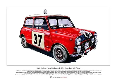 Paddy Hopkirk’s Mini Cooper S 33 EJB Limited Edition Fine Art Print A3 Size • $23.37