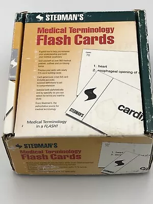 Medical Terminology Flashcards Over 175 Word Building Cards By Stedman’s • $14.20