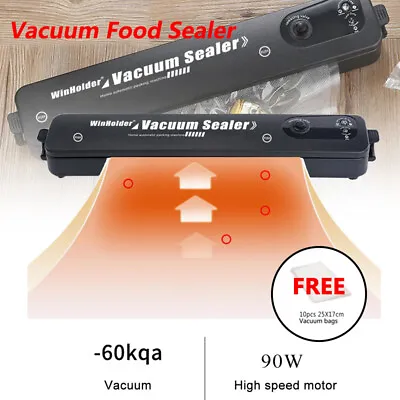 Automatic Food Vacuum Sealer Machine Packing 10 Free Sealing Bags Food Storage • £10.99